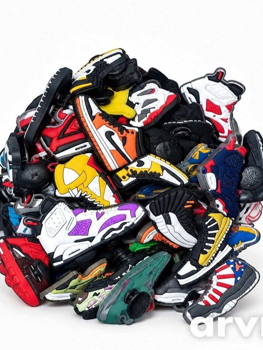 100 Mixed Sneaker Lot charms for crocs